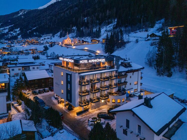 Hotel Alpenkoenigin Luftbild See Winter - Hotel See Paznauntal