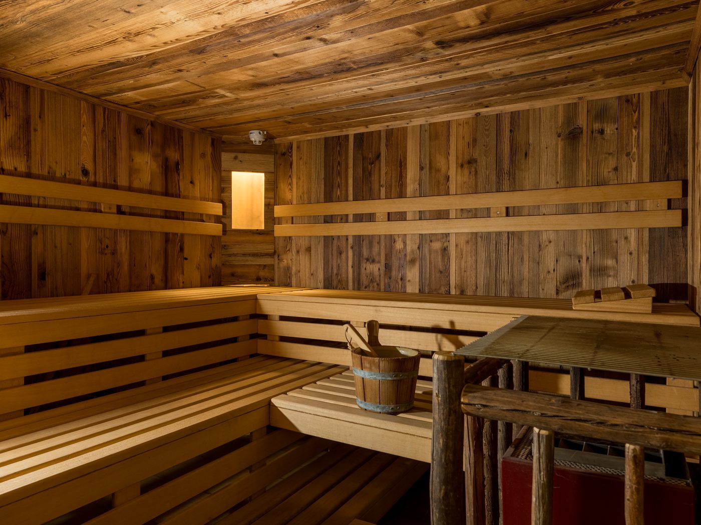 Sauna im Wellnessbereich des Hotel Alpenkönigin